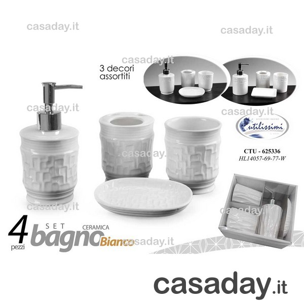 SET BAGNO CERAMICA PZ.4 